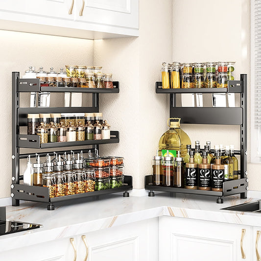 Organisateur Épices 3 Niveaux Ajustable 50 cm