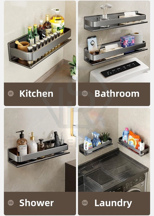 Étagère à Épices Murale Métal 20 Pots Sans Perçage