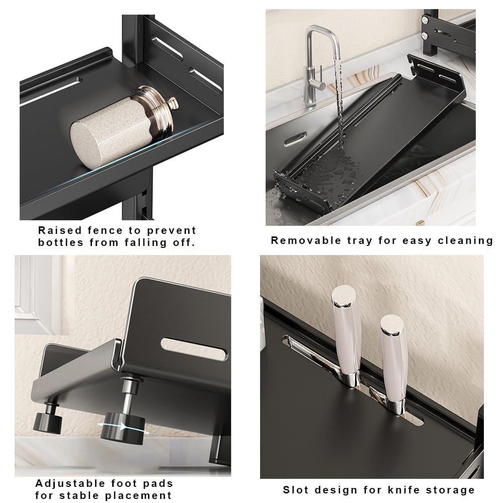 Organisateur Épices 3 Niveaux Ajustable 50 cm