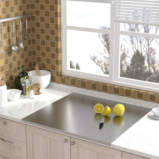 Planche à Découper Inox Bord de Comptoir