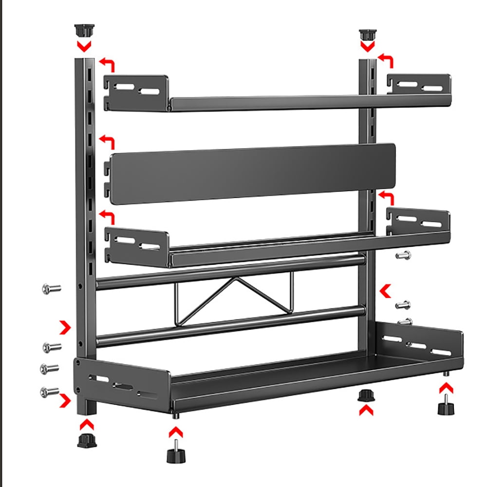 Organisateur Épices 3 Niveaux Ajustable 50 cm