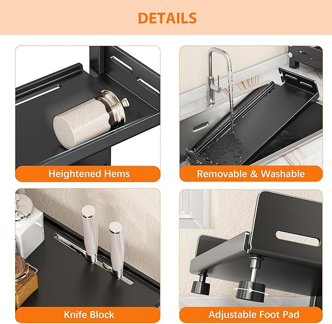 Organisateur Épices 3 Niveaux Ajustable 50 cm