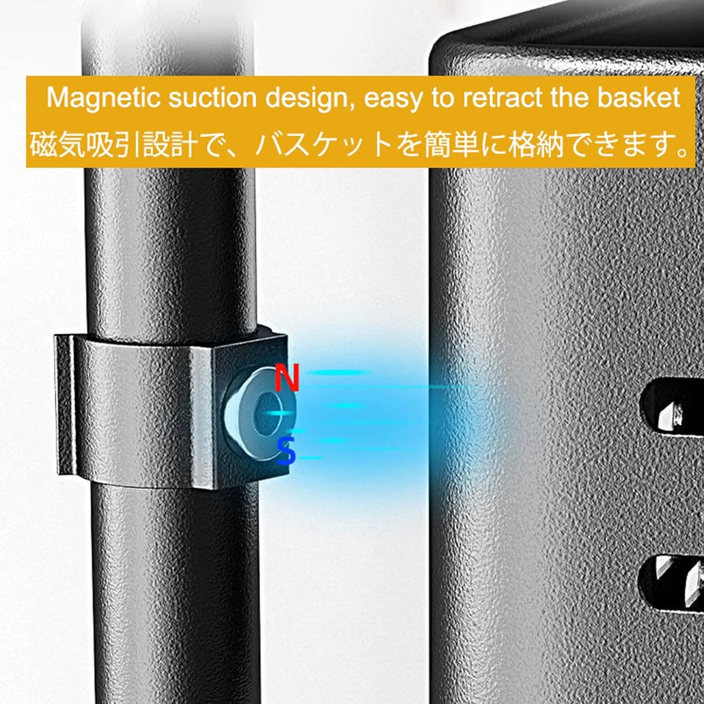 Chariot Rangement 5 Niveaux Rotatif Métal