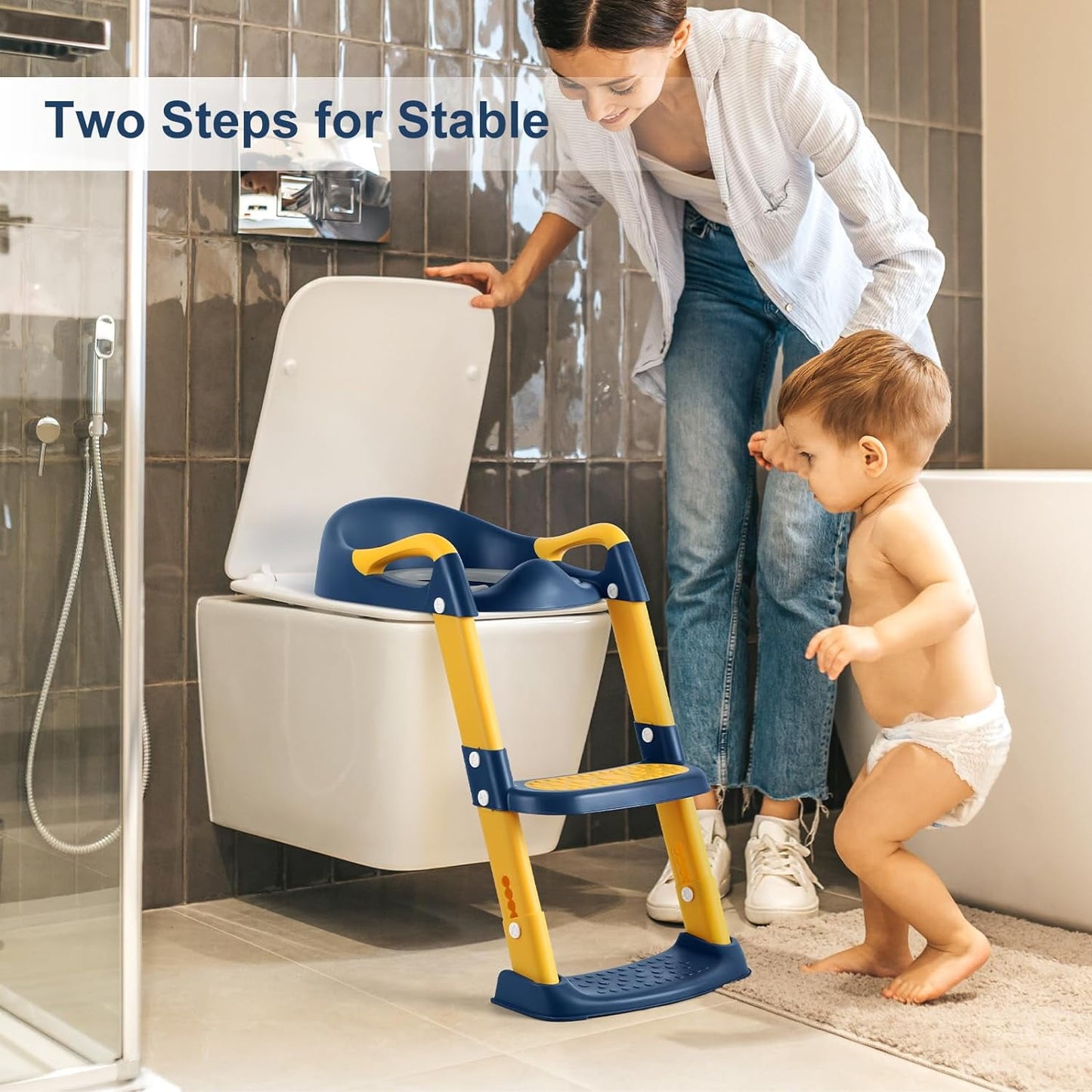 Siège WC Enfant avec Marchepied Pliable