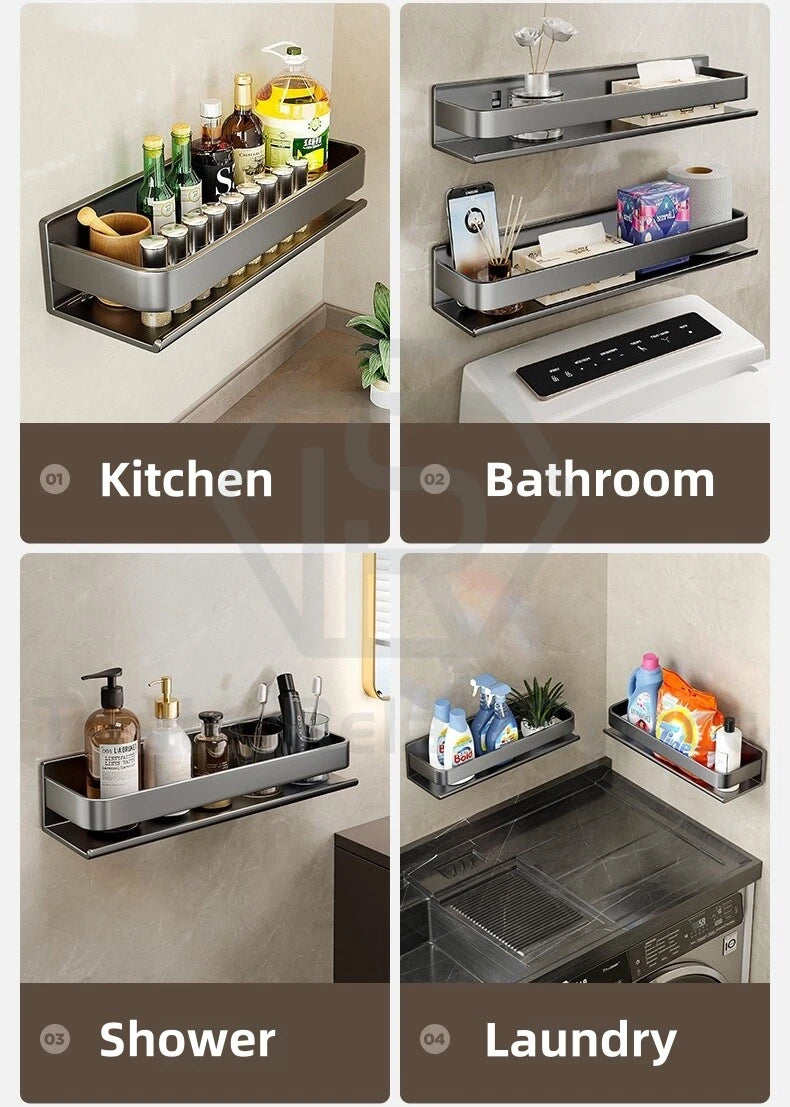 Étagère à Épices Murale Métal 20 Pots Sans Perçage